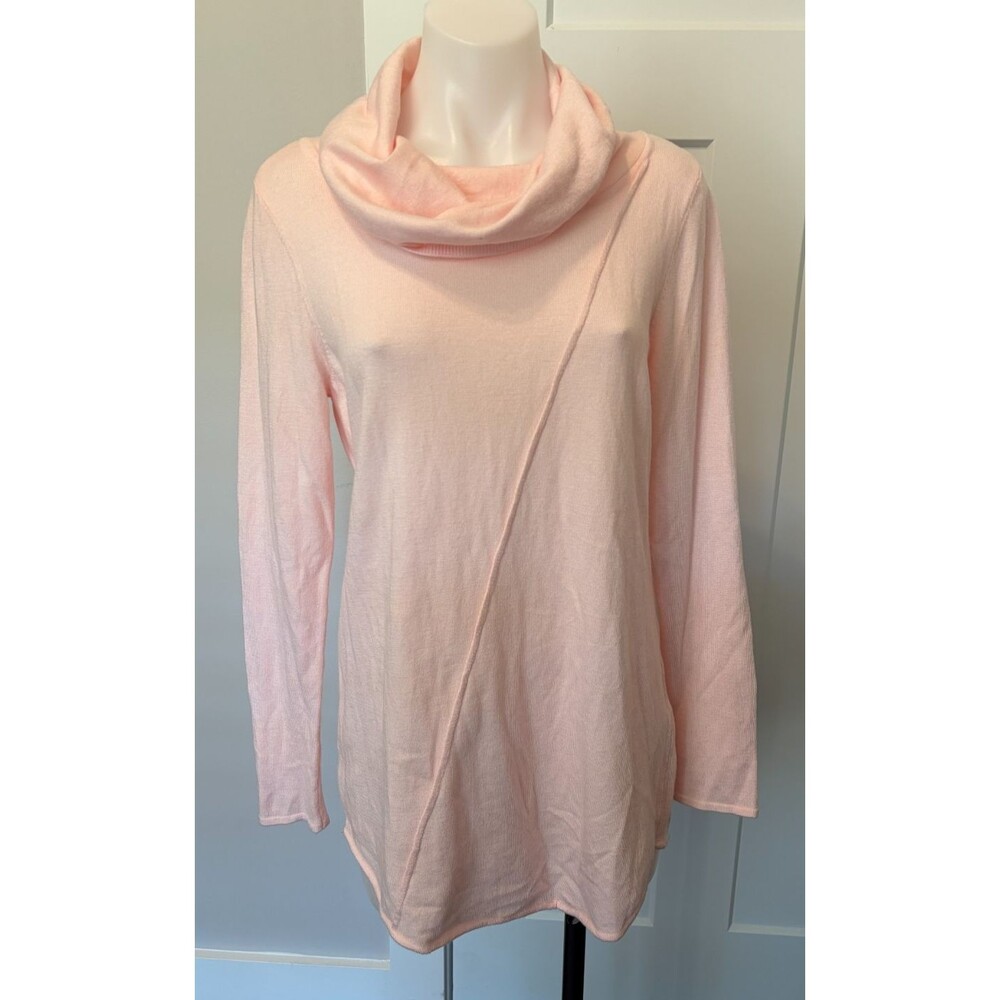 WHITE HOUSE BLACK MARKET Womens SWEATER Long Sleeve PINK Cowl Neck Size M NWT